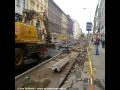 Rekonstrukce tratě v Bělehradské ulici. | 21.5.2015