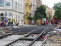 Rekonstrukce tratě v Bělehradské ulici. | 1.6.2015