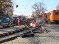Rekonstrukce tramvajové tratě v prostoru před vozovnou Střešovice. | 5.11.2015