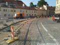 Oprava tramvajové tratě na Pohořelci. | 05.06.2018