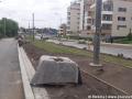 Zatravňování kolejí v Novodvorské ulici. | 18.05.2023