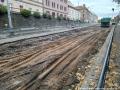 Pokračující rekonstrukce trati v ulicích U Výstaviště a Partyzánská. | 31.10.2023