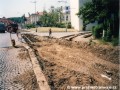 Součástí rekonstrukce tramvajové trati v Keplerově ulici byla i rekonstrukce koncové části jednokolejné manipulační tratě Hládkov. | 22.6.2000