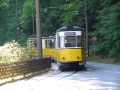 Souprava vlečných vozů Gotha B 2-62 ev.č.25+23 vedená motorovým vozem Gotha ET 57 ev.č.1 opustila výhybnu Depotausweiche | 19.8.2006