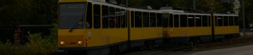 Souprava vozů KT4D #6133+6093 přijíždí do zastávky Geehrenseestrasse. | 28.9.2017