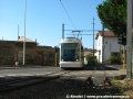 Na přejezdu popsaném dle minulého snímku byla vyfotografována tramvaj č. CA 03 ve směru z centra. | 27.7.2010