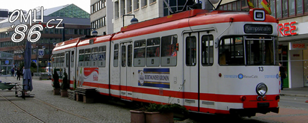 Podobně, jako my máme na Václavském nám. historickou tramvaj, i Dortmundu jednu mají na Kampstr. | 25.-27.3.2011