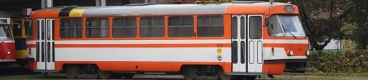 Cvičný vůz ev.č.100 vznikl v roce 1990 přestavbou z originálního dvoudvéřového vozu T3SU ev.č.261 dodaného v roce 1970 z dodávky určené pro Sovětský svaz. | 18.10.2014