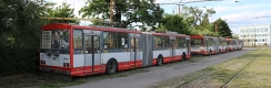 Odstavené trolejbusy Škoda 15 Tr 10/7 #1002, 1010 a 1012. | 30.6.2017