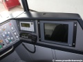 Ovládací panel řidiče na stanovišti vozu EVO2 s monitorem kamerového systému. | 6.10.2012