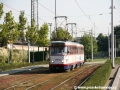 Souprava vedená vozem T3R.P ev.č.155 vypravená na linku 6 míří k hlavnímu nádraží. | 22.9.2010