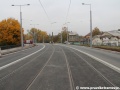 Nová tramvajová trať v úseku Šantovka - V Kotlině. | 14.10.2013
