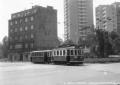Zastávka Muglinovská se soupravou dvounápravových tramvají | okolo 1974
