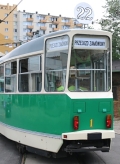 Historický vůz Konstal 102N #1 ve vozovně Głogowska. | 25.6.2016