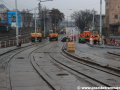 Havarijní oprava tramvajové tratě u zastávky Lihovar. | 18.3.2013