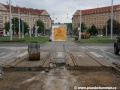 Pohled z rekonstruovaného úseku na Vítězné náměstí. | 17.5.2011