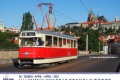 Duben nástěnného kalendáře Pražských tramvají 2021 »Po pražských kolejích«