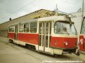 V květnu 1997 byl v ÚDDP dokončen vůz T3 ev.č.6489, který je na snímku zachycen připravený k odvozu do DP Liberec, kde byl zařazen do provozu v srpnu 1997 pod číslem 34/II a sloužil zde ještě téměř deset let | 20.5.1997