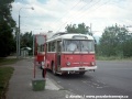 První snímek trolejbusu 9TrHT28 ev.č.11 na lince 13 na smyčce Panoráma | 30.8.1997