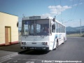Poslední snímek je věnován typickému zástupci teplických trolejbusů v létě 1997 - vůz 14Tr ev.č.145 byl zachycen na lince 4 na smyčce Nová Ves | 30.8.1997