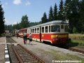 Na kořenovském nádraží zastavila historická souprava ve složení 820 056-0+020 259-8+M240.0057+T426.003. | 26.7.2008