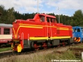 Ozubnicová lokomotiva T 426.001 odstavená v Tanvaldě. | 12.9.2011