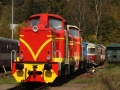 Pohled na obě spojené “Rakušanky“, aneb lokomotivy T426.001 a T426.003 v Tanvaldě. | 4.10.2011