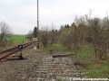 Zatímco na Vejprty ještě koleje leží, směr Reitzenhain je již snesený. | 4.5.2013