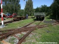 Křížení úzké a klasické železnice bylo do Muzea ČD přemístěno z areálu kladenské Poldovky | 9.8.2008