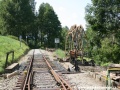 Postupně opravovaný traťový úsek do Velkého Března | 31.7.2010