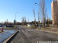 Pohled z Vlastiny ulice na křižovatku s ulicí Drnovskou. Tramvajová trať by měla být vedena v levé části snímku. | 30.12.2013