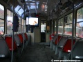 Interiér vozu T3SUCS ev.č.7023 byl v rámci reklamní akce PRE vybaven zavěšeným LCD televizorem. | 15.10.2009