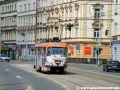 Kofola tramvaj tvořená vozem T3SUCS ev.č.7040 přijíždí na Smíchovské nádraží | 7.6.2007