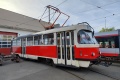 Na mimořádné opravě se v Opravně tramvají objevil střešovický retro vůz T3SUCS #7188. | 2.10.2023