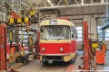 Z opravy v ostravské Ekově se na pražské koleje vrátil vůz T3M #8042 určený pro retro provoz. V Opravně tramvají probíhají dokončovací a oživovací práce. | 21.1.2021