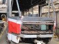 Odstrojený článek vozu KT8D5 ev.č.9036 vážně poškozený po dopravní nehodě. | 6.6.2012