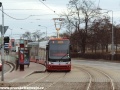 Vůz Škoda 15T ev.č.9245 vypravený na linku 3 stanicuje v zastávce Balabenka. | 7.1.2012