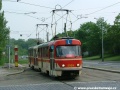 Souprava cvičných vozů T3 ev.č.5505+5516 na Brusnici | 12.5.2004